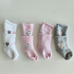 4pk Newborn/Infant Socks - Girls